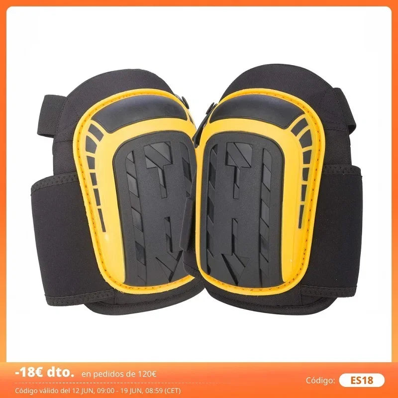 Gel Knee Pads For Work & Gardening – Heavy Duty Professional Knee Pad with EVA Foam&GEL Cushion For Construction, Concrete