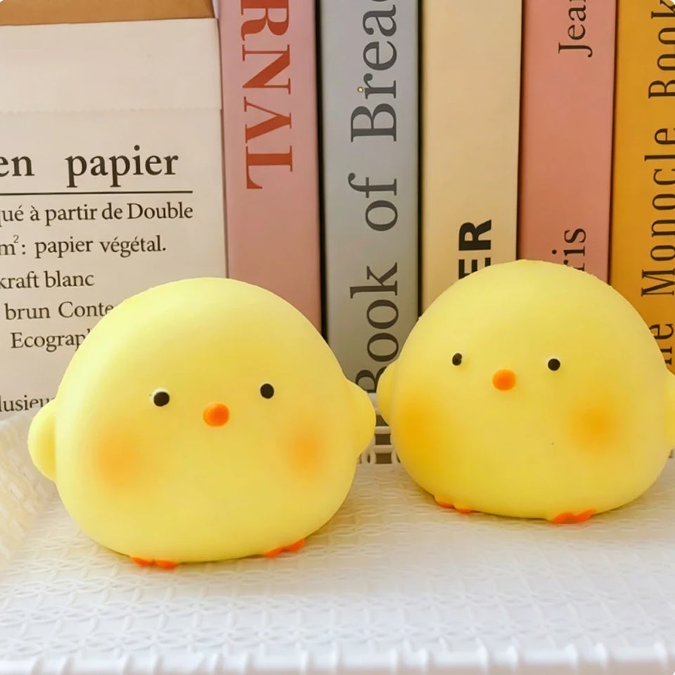 Super Soft Cute Chick Fidgets Toys Squishy Kawaii Animals Squeeze Toy Stress Relief Toy for Anxiety ADHD Gift for Adults Gifts