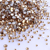 1440Pcs Mix Size Glass Flatback Rhinestone Glitter Crystal AB Round Diamond Non Hotfix Glue On Stone for DIY Nail Art Decoration