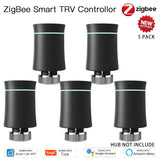 MOES ZigBee3.0 TRV New Radiator Actuator Valve Tuya Smart Programmable Thermostat Temperature Heater Alexa Voice Control