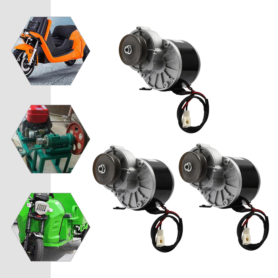250W Brushed DC Gear Reduction Motor MY1016Z 12V/24V/36V 2750RPM 1N.m for Electric Bicycle E-Bike Scooter DIY Engine