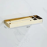 30-50cm Gold Bathroom Shelf Wall Mounted 304Stainless Steel Shower Holder Soap Shampoo Storage Organizer Rack kitchen Shelves
