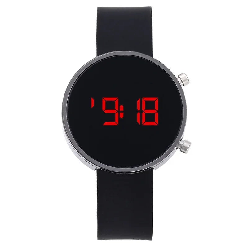 Fashion Women Digital Wrist Watches Simple Round Dial Led Watch for Woman Casual Sport Ladies Electronic Clock reloj digital