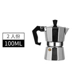 Alloy Coffee Maker 50ml 100ml Espresso Percolator Pot Mocha Coffee Pot