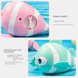 Hot sellingBaby Bath Toys Cute Swimming Fish Cartoon Animal Floating Wind Up Toys Water Game Classic Clockwork Toys For Toddlers