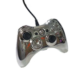 Wired Game Controller with Sleek Electroplated Finish – USB Gaming Peripheral, Compatible with Xbox 360 & PC