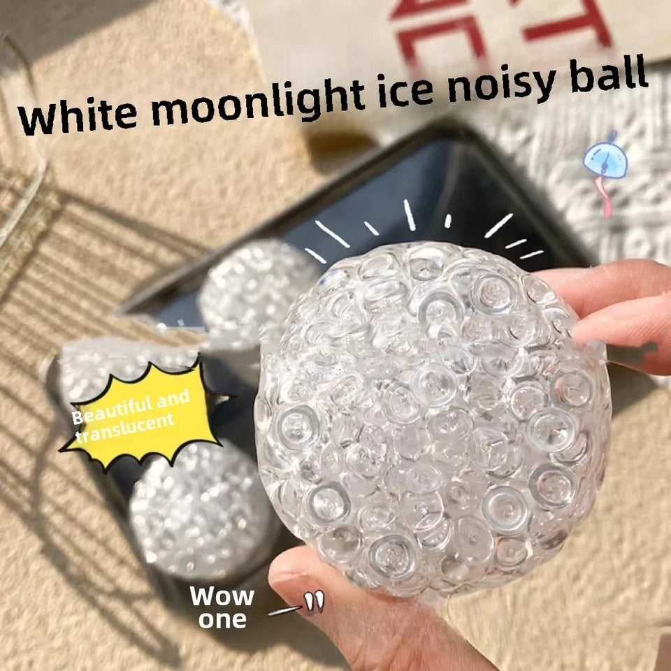 Squishy Balls Ice Beads Stress Relief Toy Super Soft Sensory Fidget Toys for Kids Adults Anxiety Relaxation Squeeze Gift