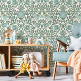 Pastel Art Nouveau Wallpaper,Peel and Stick Wallpaper For Home Decoration / Wall Art Wall Decor,Or Tradition Un-paste Wal Mural