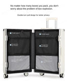 Large Capacity Suitcase 28" 32" Thickened Luggage USB Phone Stand Aluminum Frame Password Trolley Case Travel Wheeled Suitcases