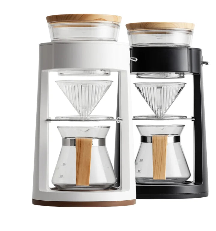 Electric Drip Coffee Maker Household Coffee Machine Tea Coffee Pot Milk
