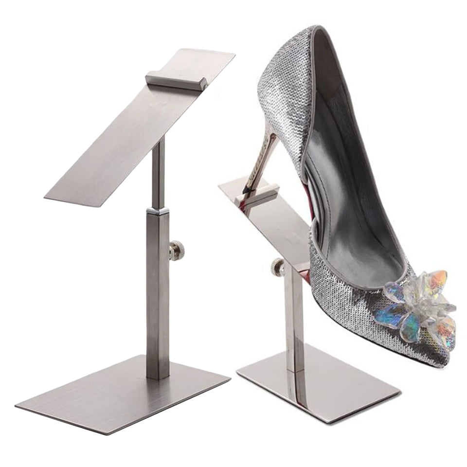 Shoes Display Stand Sturdy Sandal Store Display for Desktop Retail Supply Shoes Display Stand Shoe Riser Adjustable Height