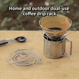 1PC Espresso Coffee Filter Net Foldable Coffee Dripper Filter Cup Holder Drip Coffee Maker Refillable Spring Style Brewer