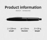 MOONMAN A1 Metal Press Fountain Pen EF 0.4MM Nib Fish Scale Pattern Design Writing Ink Pens Stationery School Office Supplies