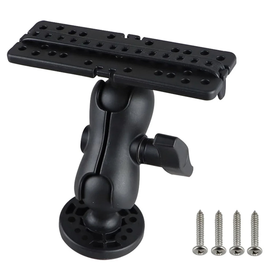 Fish Finder Mount Base Wear Resist 360 Degree Swivel Fish Finder Rack Universal Fishfinder Supporter for Marine Boat Kayak