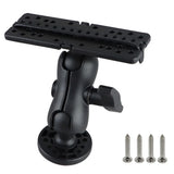 Fish Finder Mount Base Wear Resist 360 Degree Swivel Fish Finder Rack Universal Fishfinder Supporter for Marine Boat Kayak