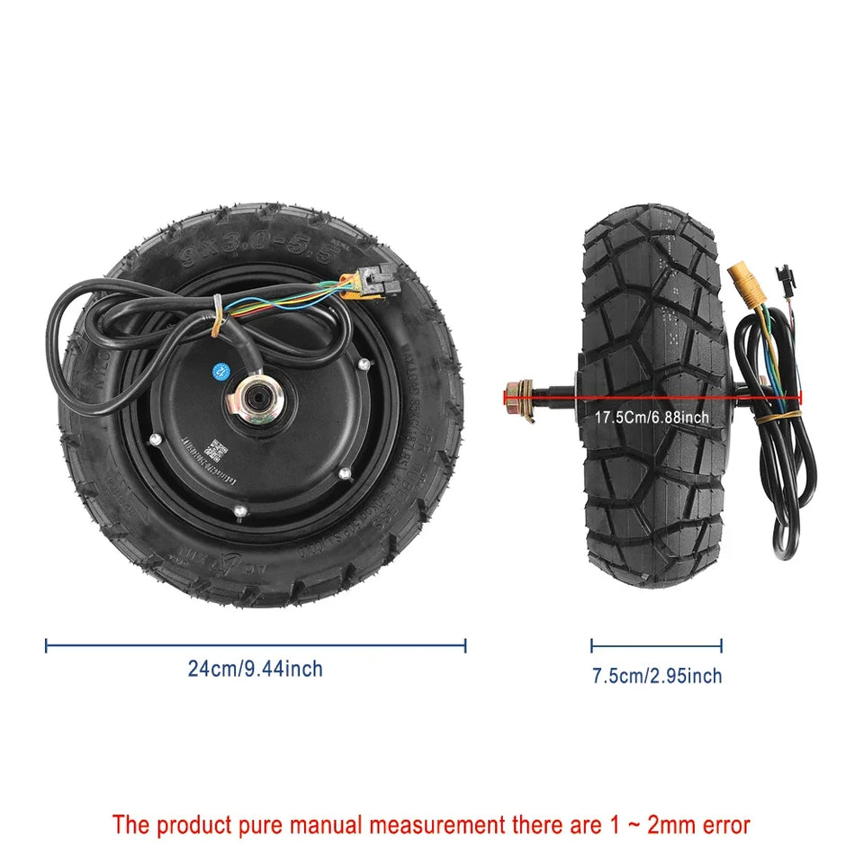 Engine Motor Assembly 48V 600W For Kugoo Kirin Kukirin G2 Pro 2024 Electric Scooter Rear Motor With Aoxin 9×3.0-5.5 Vacuum Tire