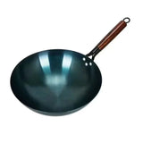 Traditional Chinese iron cooking pot/Iron pan/Round bottom with non-stick surface/Single handle/For household and commercial use