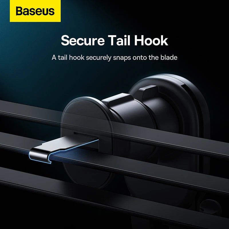 Baseus Car Phone Holder for iPhone Xiaomi Samsung Car Phone Stand Car Mount with Hook Clip Auto Locking Easy Install