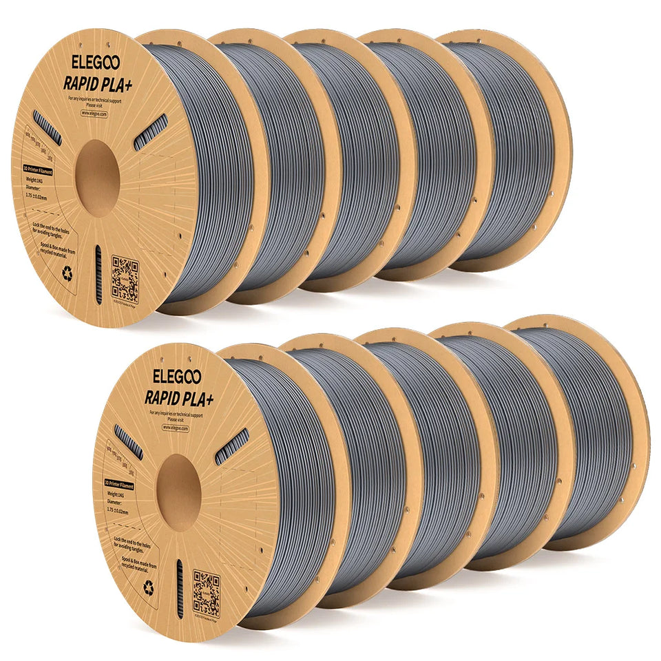 ELEGOO RAPID PLA+ Filament 1.75mm, 3D Printer Filament, Support 30-600mm/s Printing Speed, Compatible with Most FDM 3D Printers