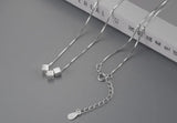 REETI New Arrivals real 925 Sterling Silver Three squares Necklaces Pendant Hot Sale Pure Silver Jewelry for Women