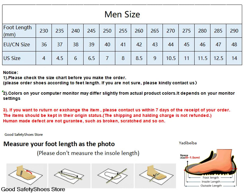 Lightweight Work Shoes Men Women Work Sneakers Boots Puncture-Proof Indestructible Shoes Breathable Steel Toe Safety Shoes Men
