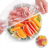 50 Pieces Disposable Food Cover Plastic Wrap Food Grade Fruit And Vegetable Plastic Bags Elastic Plastic Bags Kitchen Organizer