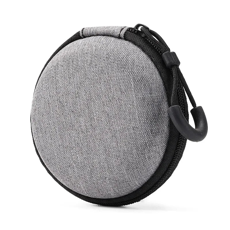 Mini Grey Digital Storage Bag Hard EVA Case Portable Electronics Organizer for USB Cable Charger U Stick Travel Accessories