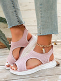 Summer Wedge Sandals for Women 2026 New Fashion Non Slip Beach Shoes Woman Lightweight Casual Platform Plus Size Sandals Women