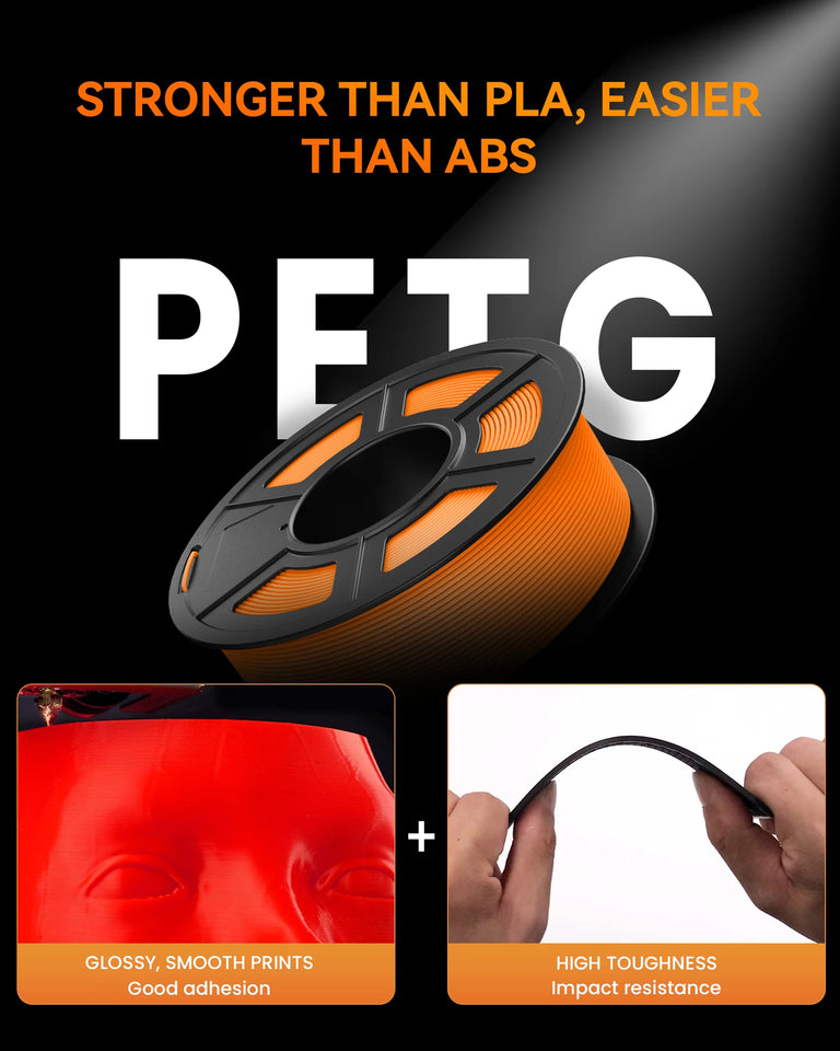 TECBEARS High Speed Matte PETG 3D Filament 1.75mm 5KG petg 600mm/s  Neatly Wound Multi Color FDM 3D Printer Materials DIY Gift
