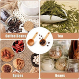 Beech/Walnut Wooden Measuring Spoon 7.5/10/15/20/30/45ML Multipurpose Coffee Tea Sugar Spice Spoon Kitchen Gadgets Milk Powder