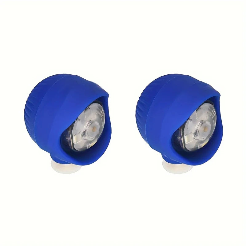 2PCS Shoe Lights PVC LED Headlight Shoe Charms Accessories for Night Rides Outdoor Activities Slipper Button 3 Lighting Modes