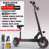 [8 models]10/11 Inch 48V-72V 1000W-6000W Electric Scooter 50-85km/h Fast E Scooter Off Road Electric Kick Scooter Foldable Adult