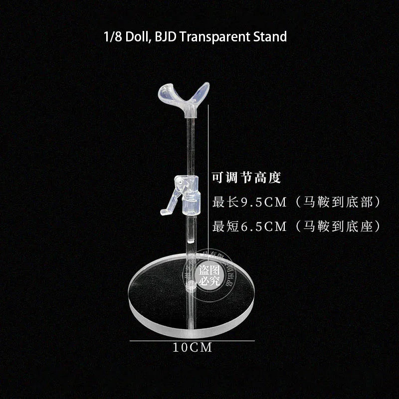 1/6 BJD Doll Toy Accessories Transparent Rotating Stand 1/8 Acrylic Support Standing Base Stand Doll Supplies Accessories