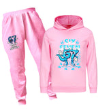 Kids Clothes Steal a Brainrot Six Seven 6-7  Baby Girls Hooded Sweatshirt Pants 2pcs Set Boys Autumn Pullover Tracksuits 5192
