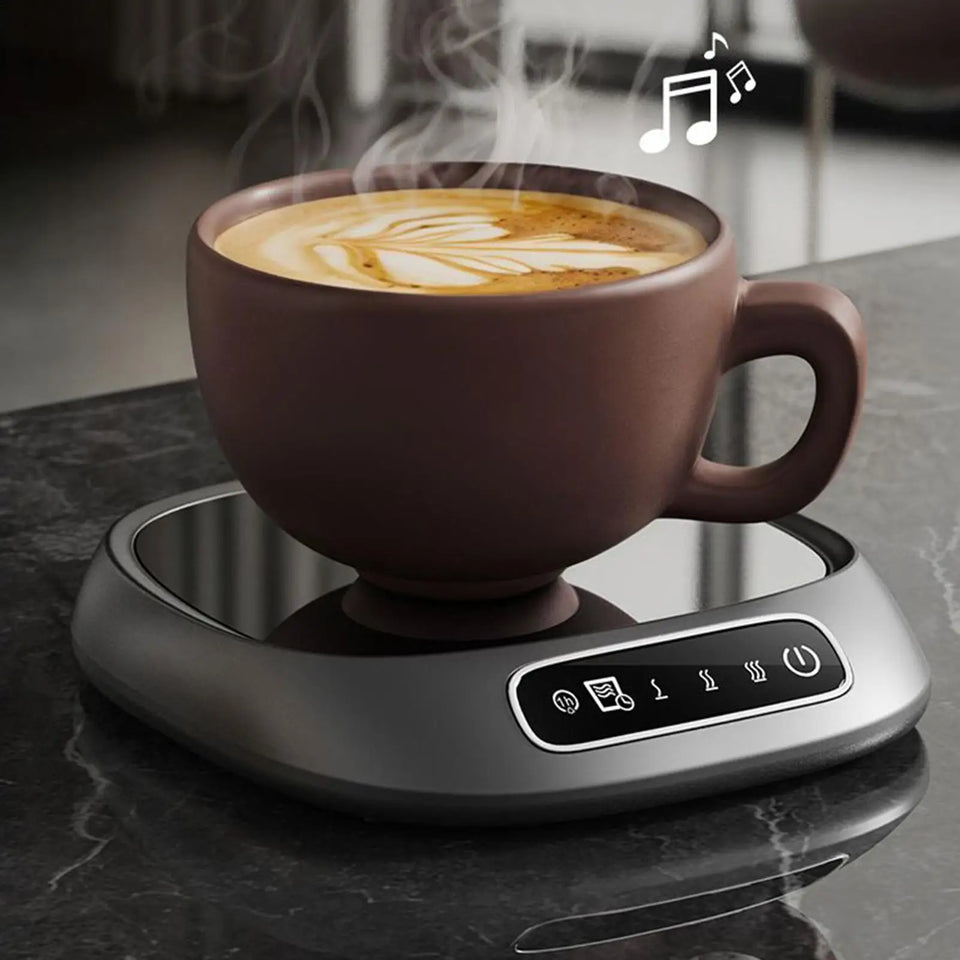 Coffee Mug Warmer with Touch Screen, Electric Ceramic Drink Cup Heater for Coffee Tea Hot Chocolate, for Office Desk, Home