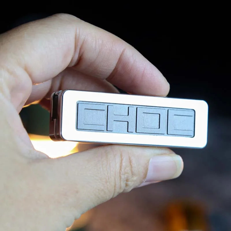 Chocolate EDC Fingertip Straight Push Metal Push Cards Decompression Desktop Toy Gift Office Desk Toys Stress Relief Toys