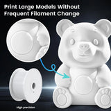SUNLU 5KG PETG/PLA/PLA PLUS 3D Filament 1.75mm Large Spool Neatly Wound Big Roll Printing Filament for Most FDM 3D Printer