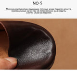 SHOEBOX Retro flat woman loafers new fashion style for spring and autumn 2025, shallow-mouth round-toe genuine leather shoes