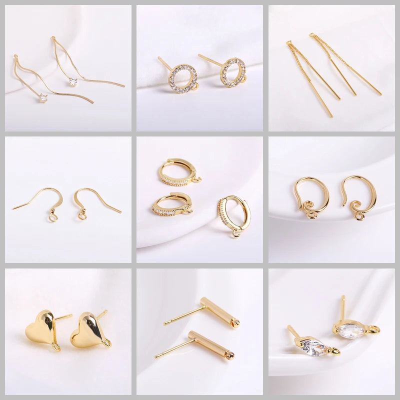18k Gold Plated Spacer Beads For Bracelet Making,Separators For Beads,Jewelry Fittings,DIY Jewellery Making Supplies Wholesale