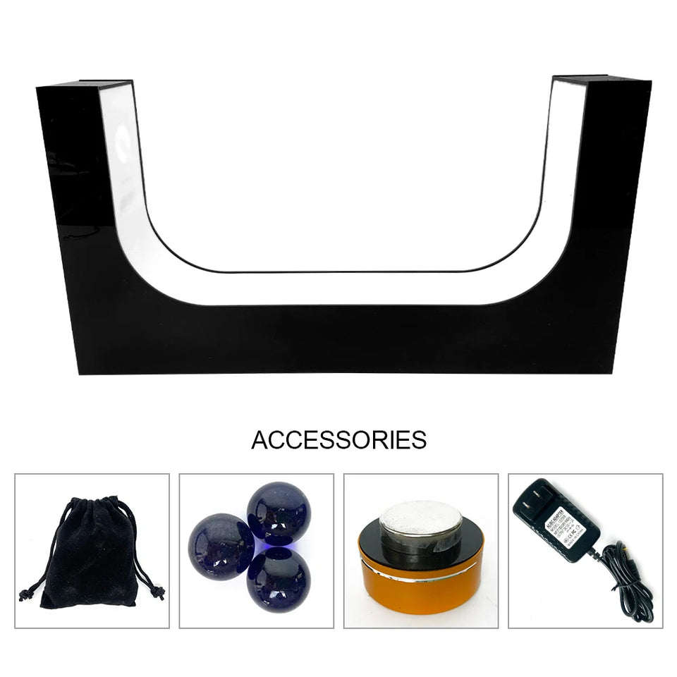 LED Floating Shoe Rack 360 Degree Auto Rotate Display Stand Shoes Shop Sample Showcase Shoes Rack Sneaker Storage