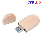 Wedding Gift Usb 3.0 Stick 64GB Custom logo Wooden Box Flash Drives 32GB Pendrive Free sample U Disk 16GB 8GB 4GB Memory Stick