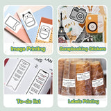 New 10 Roll Sticker Paper for Mini Printer Label Sticker Paper Color Thermal Paper Width for Label Maker Printers Photo Printing