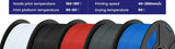 JAYO filaments petg 5Rolls Mixed colors 3D Printer Filament 1.75mm 100% No Bubble FDM 3D Printer Materials DIY Gift 1.1KG/1rolls
