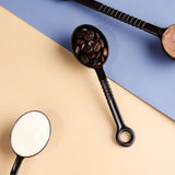 Multipurpose 10g Measuring Spoon Coffee/Black Plastic Coffee Scoop Hangable Non-slip Long Handle Sugar Scoop Milk Tea Shop