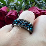 Dropshipping 8mm New Arrivals Men Women Stainless Steel Rotate Chain Ring Stepped Grooved Brushed Festival Fashion Gift Jewelry