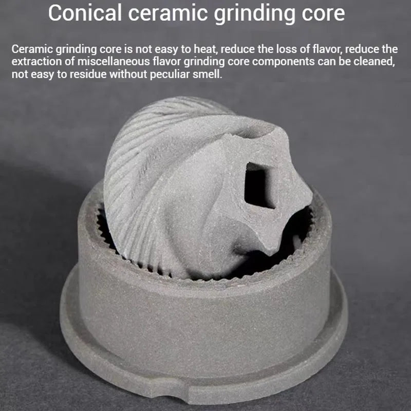 Portable Electric Coffee Grinder with USB Charging Adjustable Ceramic Grinding Core Long Endurance for Outdoor Travel