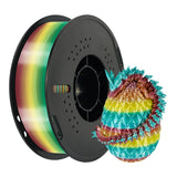 KINGROON Rainbow Silk PLA Filament 1.75mm 1KG Multicolor Gradient 3D Printer Materials Color Change Smooth Silky PLA Plastic New