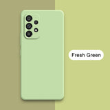 Official Square Liquid Silicone Phone Case for Samsung Galaxy A13 A23 A33 A53 A73 5G Soft Waterproof Mobile Back Covers Carcasas
