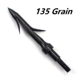 3pcs Hunting Broadhead 100gn-150gn ArrowHead Arrows Points for Compound Recurve Traditional Bow Crossbow Hunting Archery Outdoor