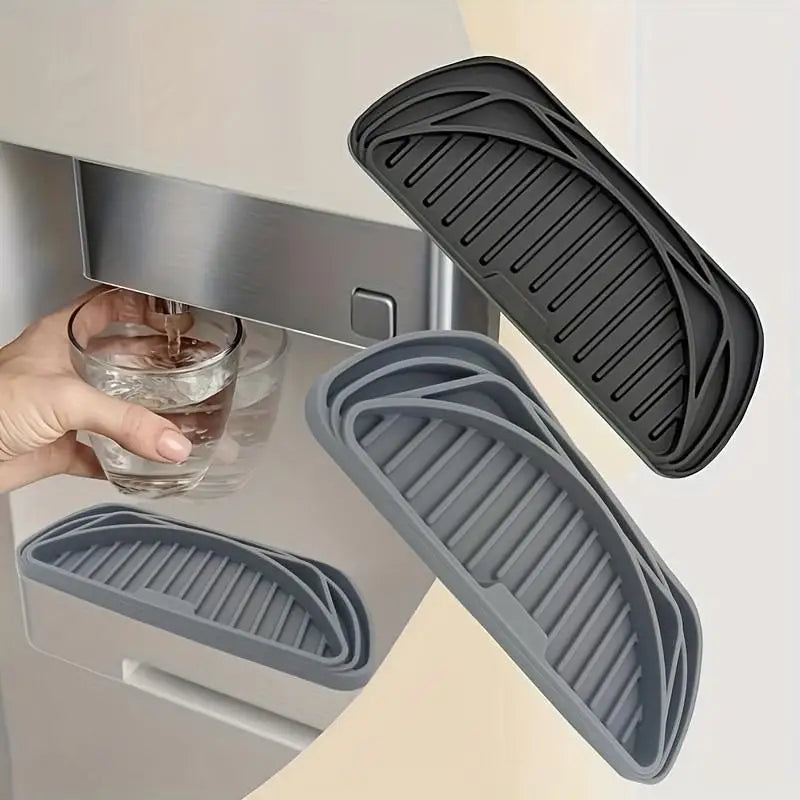 1Pc Kitchen Drain Tray Water Dispenser Anti-overflow Silicone Mat Drip Tray Coffee Machine Refrigerator Drain Mat